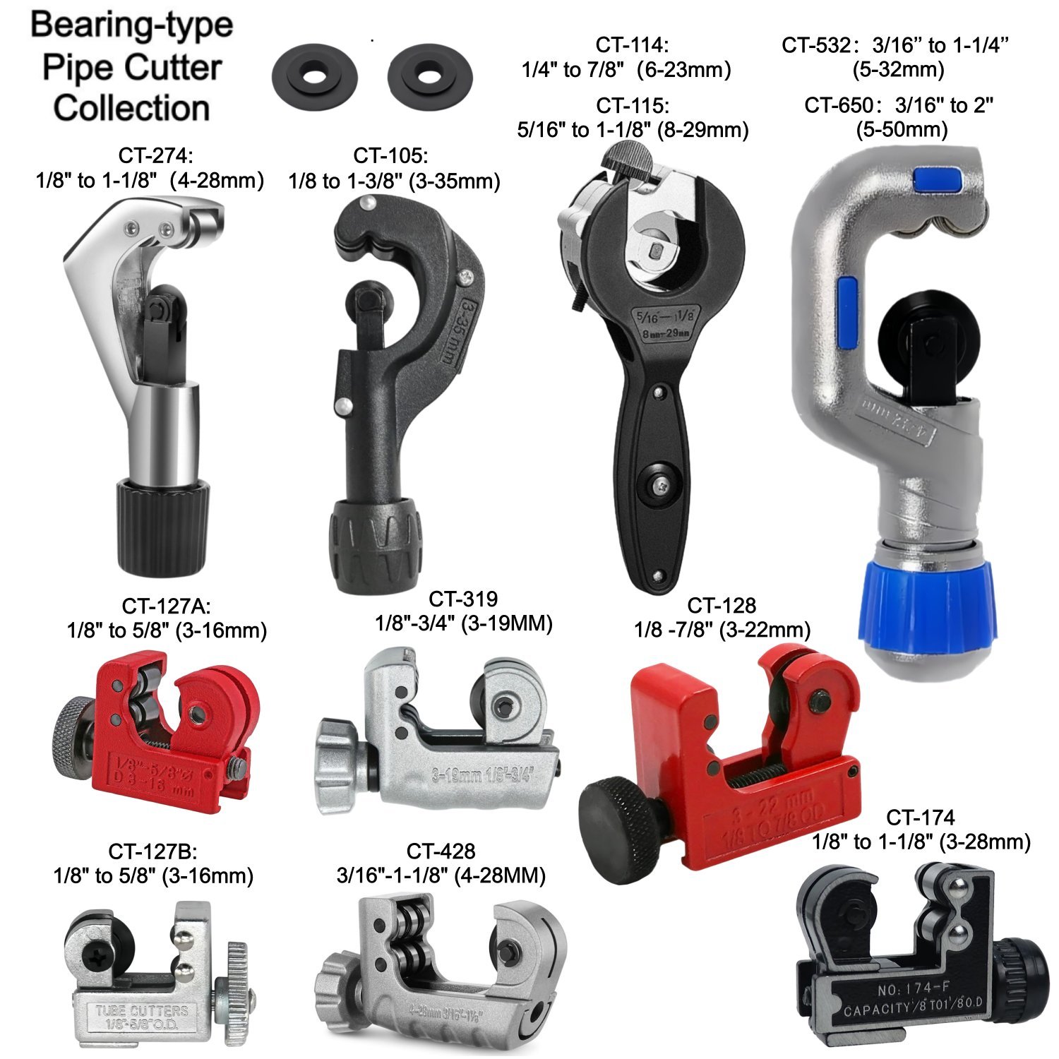 Pipe Cutter Ratchet - Bearing-type Pipe Cutter Rotary Manual Device