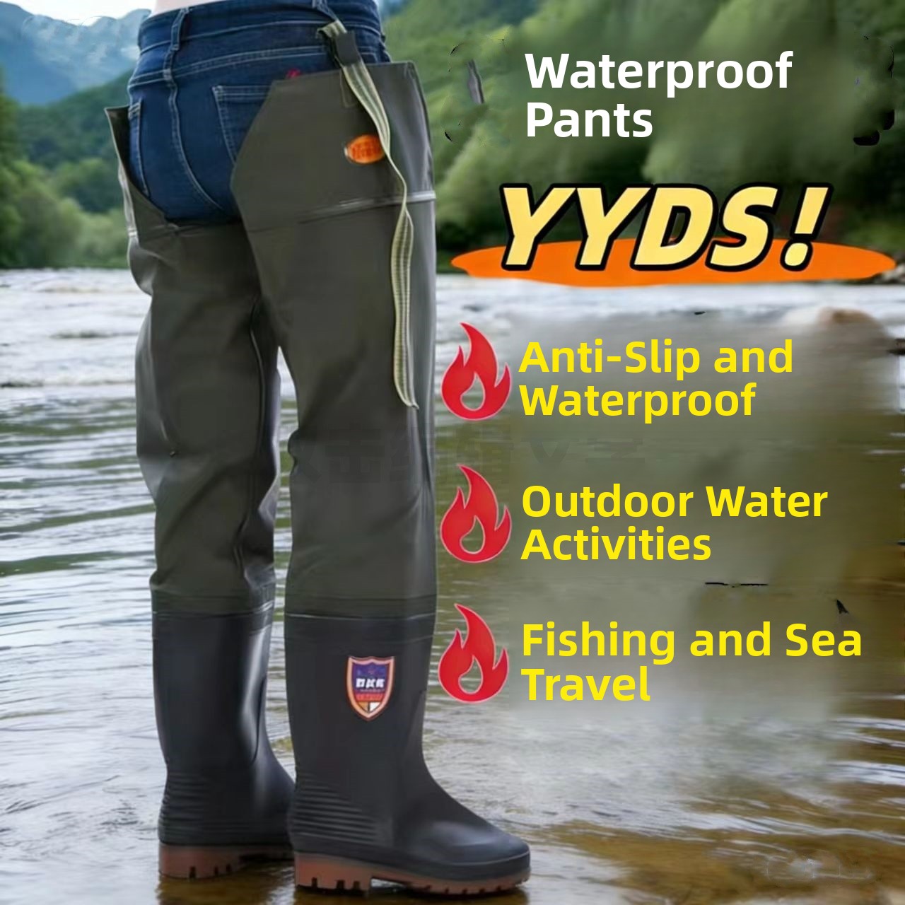 Thickened Over-Knee Rain Boots - Pipe Bending Spring 评论和价格