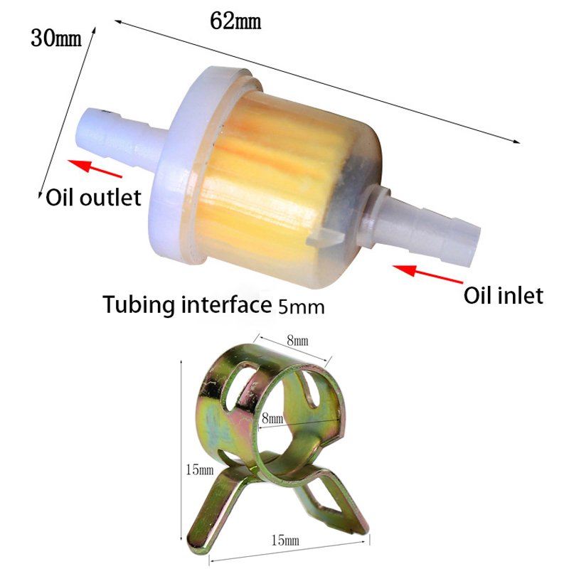1Set Fuel Petrol Inline Hose P - Plastic Pipe Clip 评论和价格
