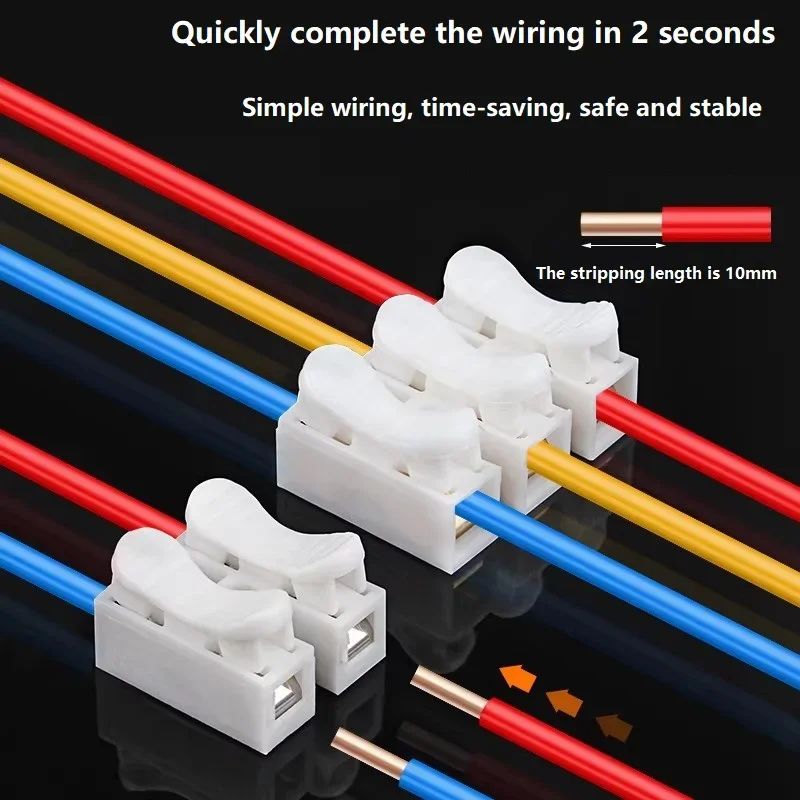 50pcs Push Quick Wire Cable CH - Push Fit Connector 评论和价格